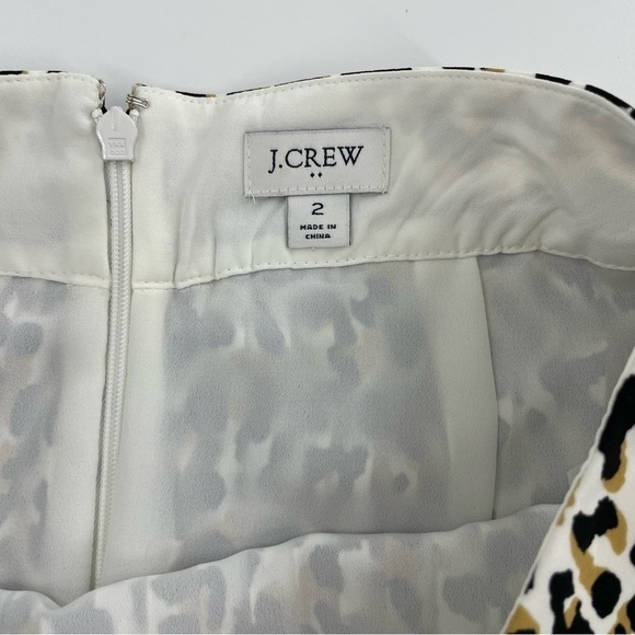 J.Crew Leopard Pleated Accordion Lined Skirt NWOT - Picture 11 of 11